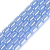 Electroplate Imitation Jade Glass Beads Strands EGLA-Q132-03A-B04-1