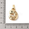 Brass Micro Pave Cubic Zirconia Pendants ZIRC-P121-01G-C-3