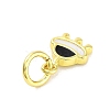 Real 18K Gold Plated Rack Plating Brass Enamel Charms KK-M293-28G-01-2