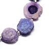 Natural Druzy Quartz Crystal Beads Strands G-F582-A02-3