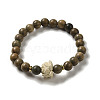 Wood Bead Bracelets BJEW-B080-33-1