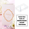 DICOSMETIC 120Pcs 2 Style Transparent Acrylic Blank Place Cards AJEW-DC0001-28-7