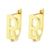 Brass Letter Stud Earrings for Women EJEW-A038-01R-G-1