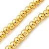 Electroplate Glass Beads Strands EGLA-F166-01A-G-1