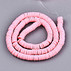 Handmade Polymer Clay Beads Strands CLAY-R089-6mm-069-2