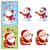 6Pcs Christmas Theme Cartoon Paper Stickers DIY-P085-14B-6