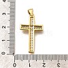 Rack Plating Brass Micro Pave Cubic Zirconia Pendants KK-L226-005G-03-3