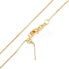 Rack Plating Brass Micro Pave Clear Cubic Zirconia Teardrop Pendant Box Chain Necklaces NJEW-P317-03G-3