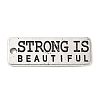 Rectangle Tibetan Style Alloy Pendants TIBEP-S295-50AS-RS-1