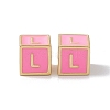 Rack Plating Brass Enamel Beads KK-B060-04G-05L-2