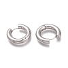 Tarnish Resistant 201 Stainless Steel Huggie Hoop Earrings EJEW-L256-05J-P-2