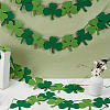 4 Bag Felt Clover Hanging Banner for Saint Patrick's Day Decoration AJEW-CY0002-43-4