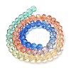 Transparent Painted Glass Beads Strands X1-DGLA-A034-T8mm-A02-5