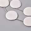 Electroplated Shell Beads Layered Necklaces NJEW-G329-02-2