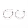Brass Stud Earrings EJEW-L245-001P-1