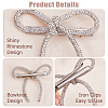 4Pcs Bowknot Rhinestone Alligator Hair Clips PHAR-HS0001-04-4
