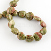 Natural Unakite Bead Strands G-R190-20mm-05-2