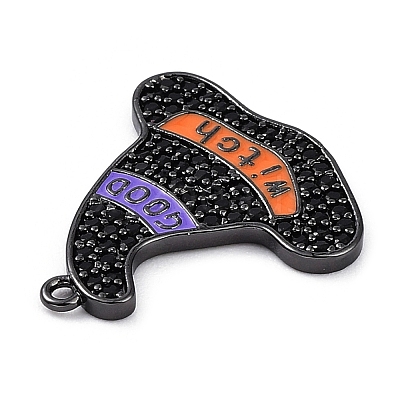 Rack Plating Brass Cubic Zirconia Pendants KK-D031-07-1