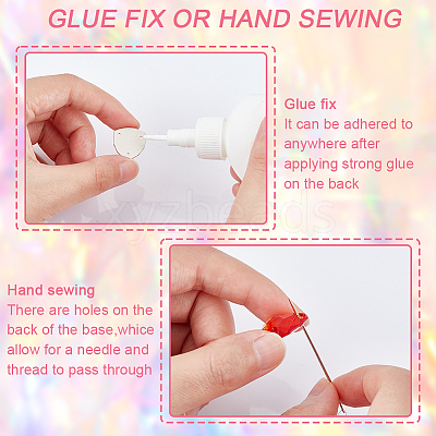 36Pcs 12 Styles Rounded Diamond Shape Sew on Rhinestone GLAA-GA0001-54-1