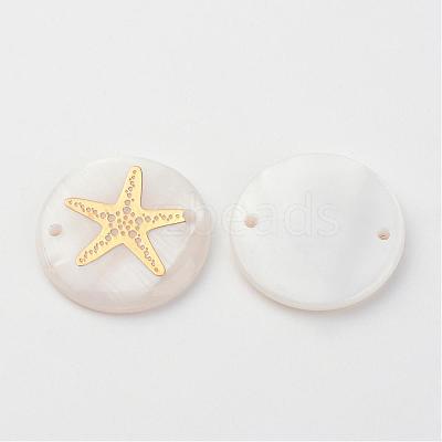 Freshwater Shell Links connectors SHEL-S247-13-1