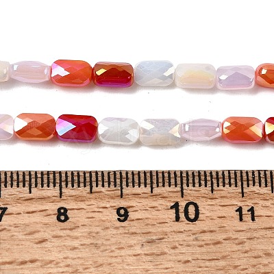 Electroplate Glass Beads Strands X-EGLA-P065-02A-06-1