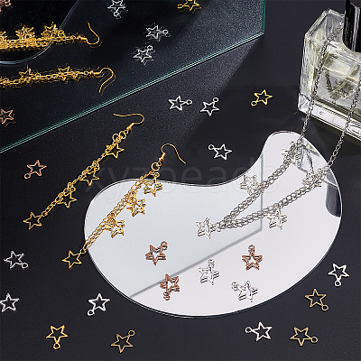 250Pcs 5 Colors Tibetan Style Alloy Charms TIBE-PH0002-10-1