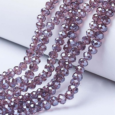 Electroplate Glass Beads Strands LS-EGLA-A034-T1mm-A05-1