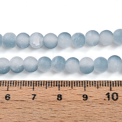 Crackle Glass Beads X1-GLAA-N009-6mm-06-1