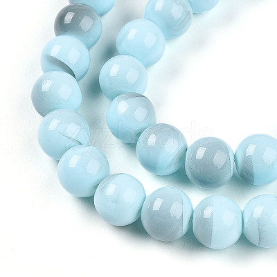 Baking Paint Glass Beads Strands DGLA-N013-10mm-03-1