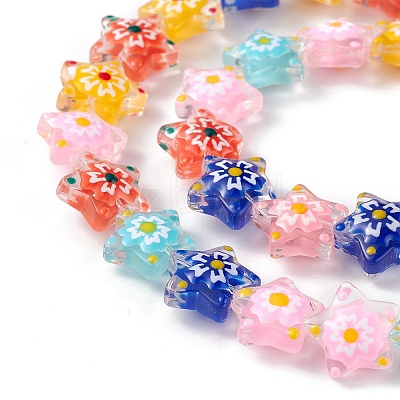 Glass Beads Strands X1-LAMP-F029-03F-1