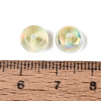 Baking Paint Electroplate Transparent Glass Beads EGLA-Q141-01B-A12-1