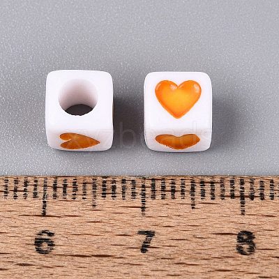 Opaque Acrylic European Beads OPDL-S078-08-1