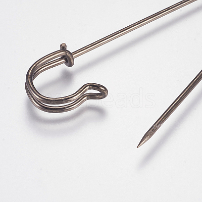 Iron Brooch Findings IFIN-WH0007-01B-1