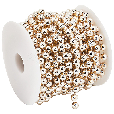 ABS Plastic Imitation Pearl Bead Chain KY-WH20006-09A-1