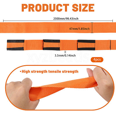 4Pcs Nylon Furniture Moving Straps AJEW-CA0005-38-1