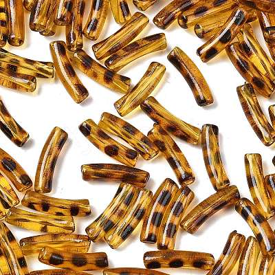 Transparent Acrylic Tube Beads X-OACR-ZX005-41-1