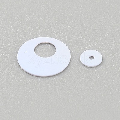 250Pcs Iridescent PVC Paillette/Sequin Links PVC-WH2004-01O-1