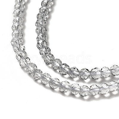 Transparent Gradient Color Glass Beads Strands GLAA-H021-01B-28-1