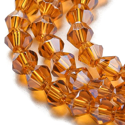 Transparent Electroplate Glass Beads Strands LS-EGLA-A039-T3mm-A28-1