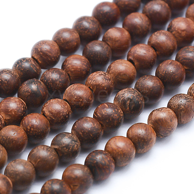 Natural Wood Beads Strands X-WOOD-P011-06-8mm-1