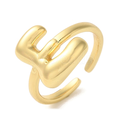 Brass Open Cuff Rings RJEW-U008-06E-G-1
