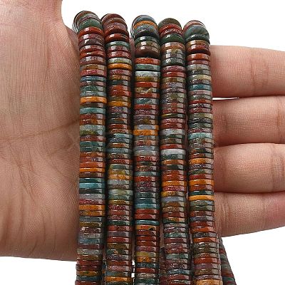 Natural Ocean Jasper Beads Strands G-G329-B08-8x1mm-1