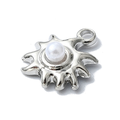 Alloy With ABS Pearl Pendants PALLOY-S188-02P-1