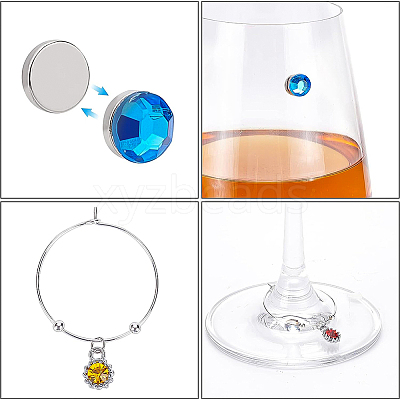 DIY Wine Glass Charm Making Kit DIY-BC0005-58-1