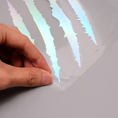 Waterproof PET Personality Ghost Claw Car Stickers DIY-WH0258-48C-1