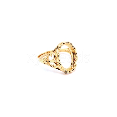 Adjustable Brass Finger Ring Components FIND-WH0110-003E-1