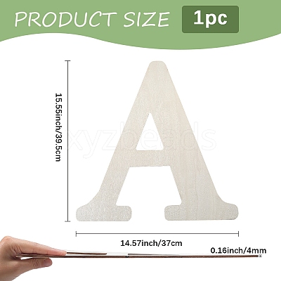 Letter Unfinished MDF Sheets WOOD-WH20012-008A-1