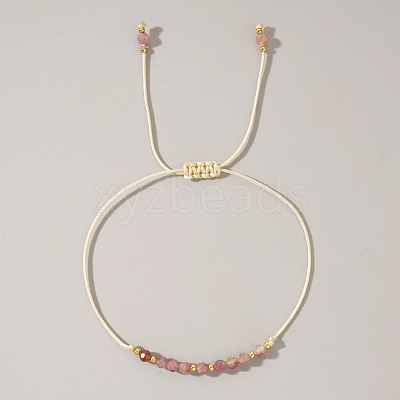 Natural stone and copper bead handmade bracelet VA8051-10-1