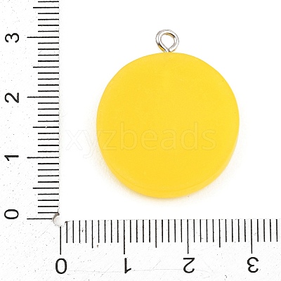 Opaque Resin Imitation Fruit Pendants LS-RE-CBA3138-01G-P-1