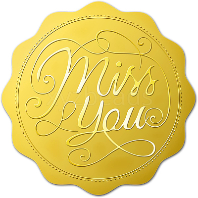 Self Adhesive Gold Foil Embossed Stickers DIY-WH0211-179-1